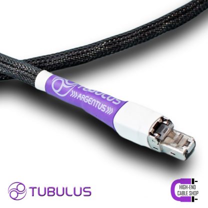 2 High end cable shop Tubulus Argentus Ethernet Cable RJ45 100Mbps 10Gbps shielded silver streaming audio